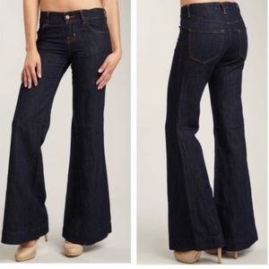 J Brand Dark Indigo Wide Leg Jeans